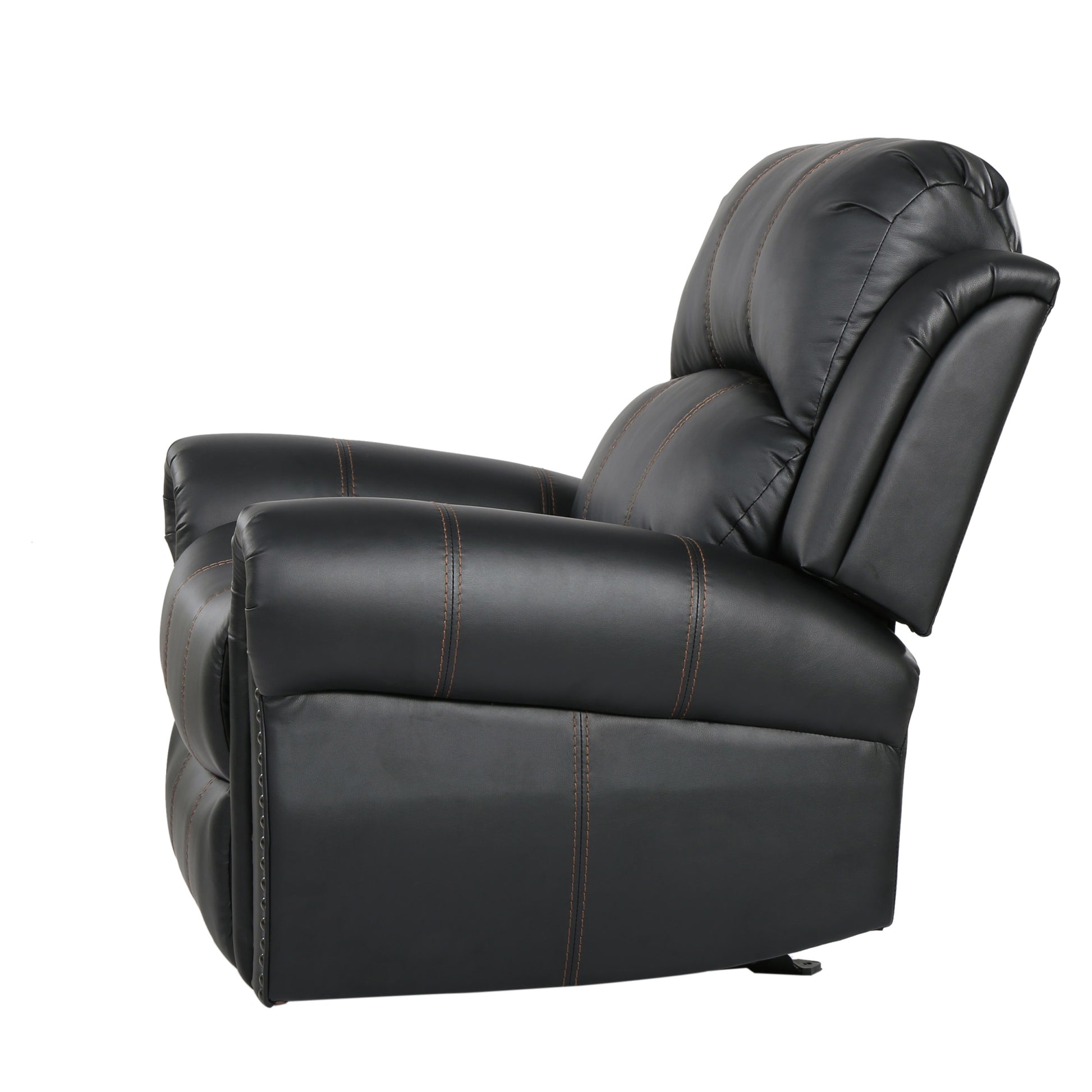 Gliding Recliner Black Pu