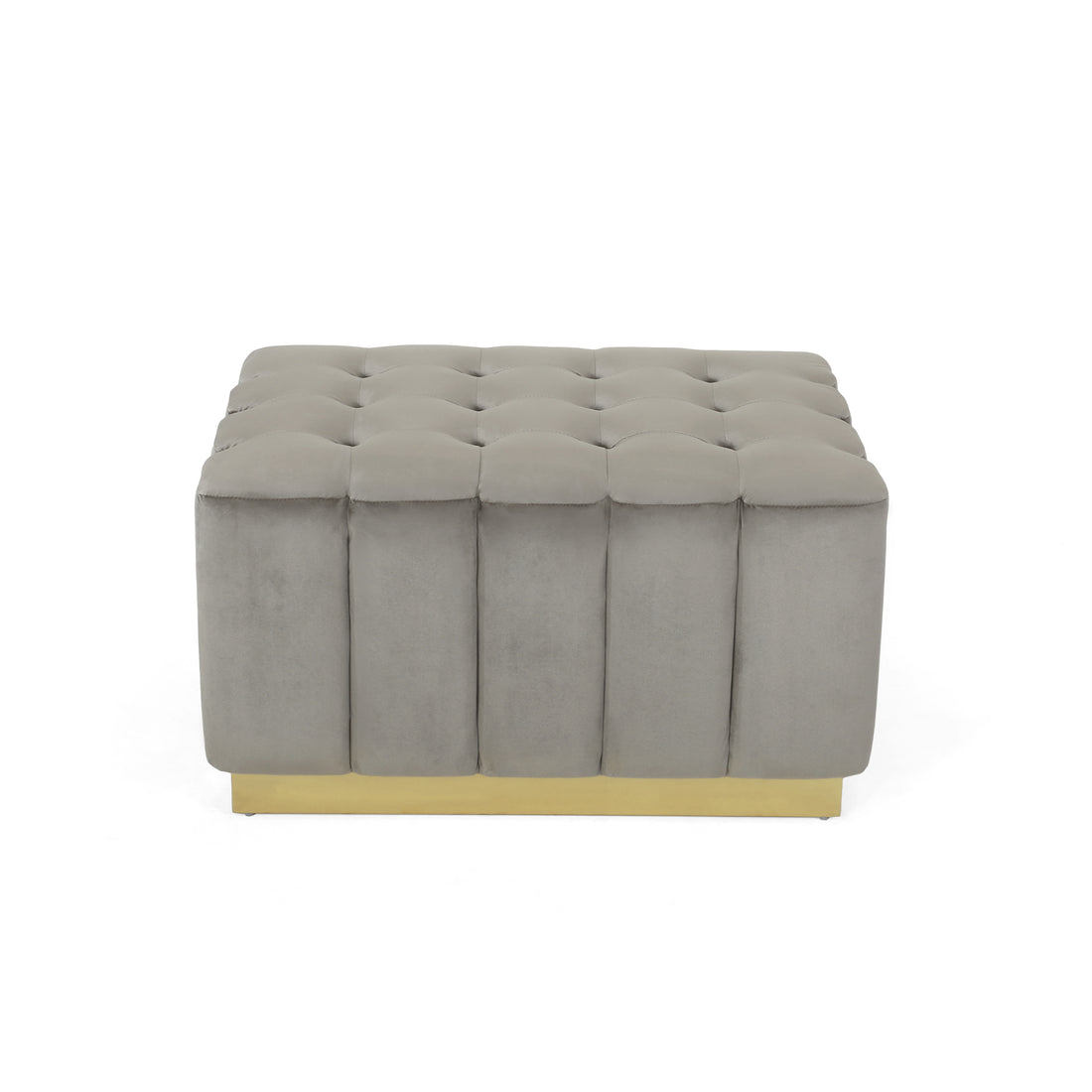 Ottoman Grey Velvet