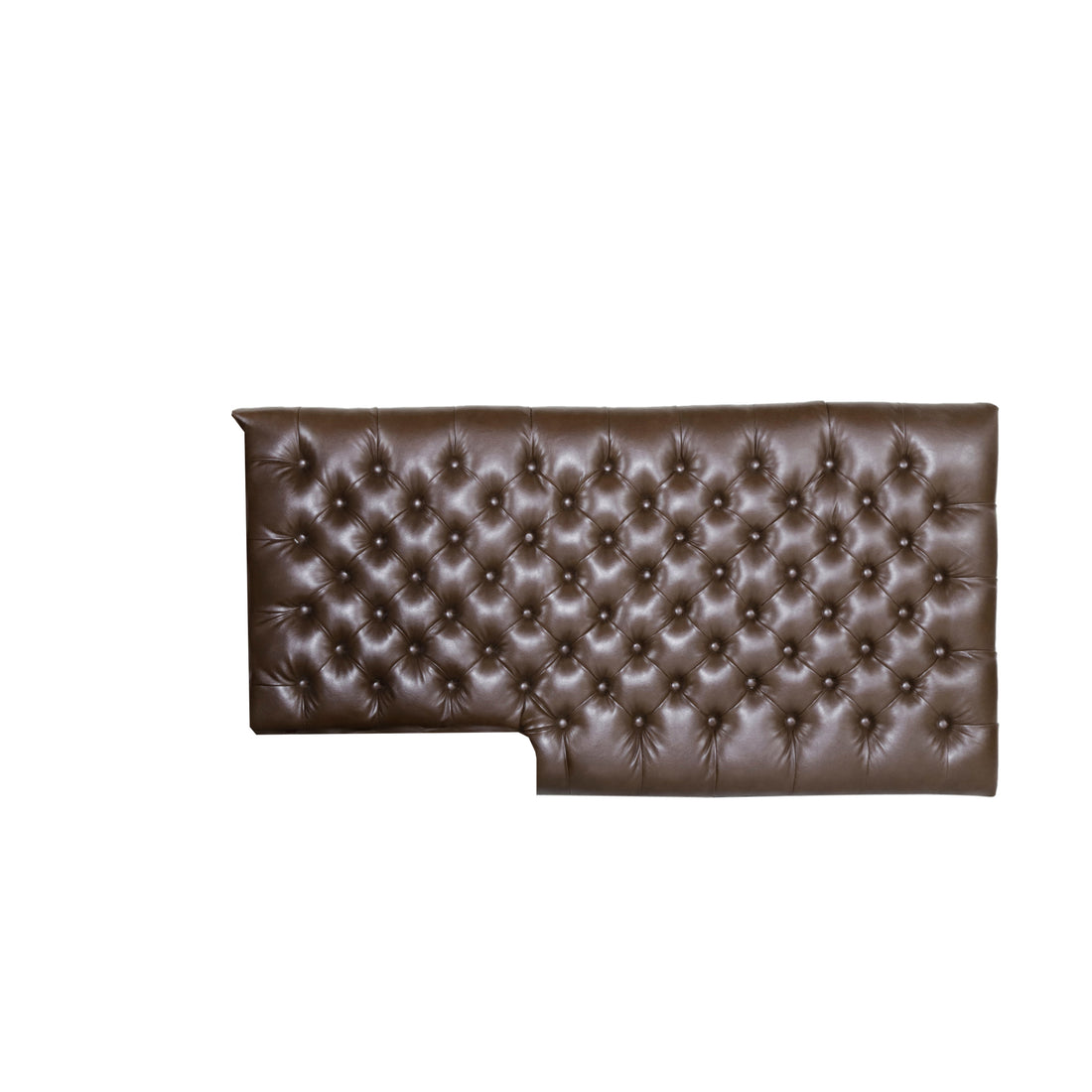 Chaise Lounge Dark Brown Pu Leather