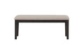 Harington Bench Pearl Silver Silver White Fabric