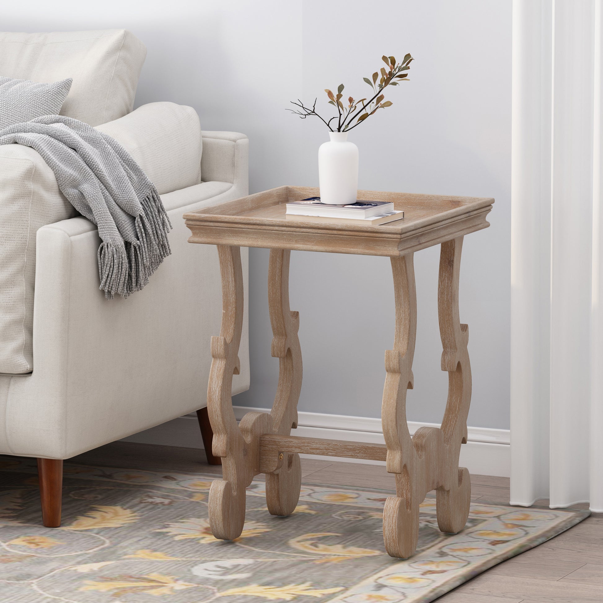 Accent Table Natural Mdf