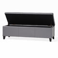 Glouster Storage Ottoman V2 Grey Pu