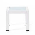 Cape Coral Side Table White Aluminium