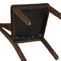 Auburn Side Chair Set Of 2 Dark Brown Dark Brown Wood