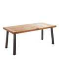 Della Dining Table Teak Wood Metal