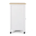 Kitchen Cart White Wood