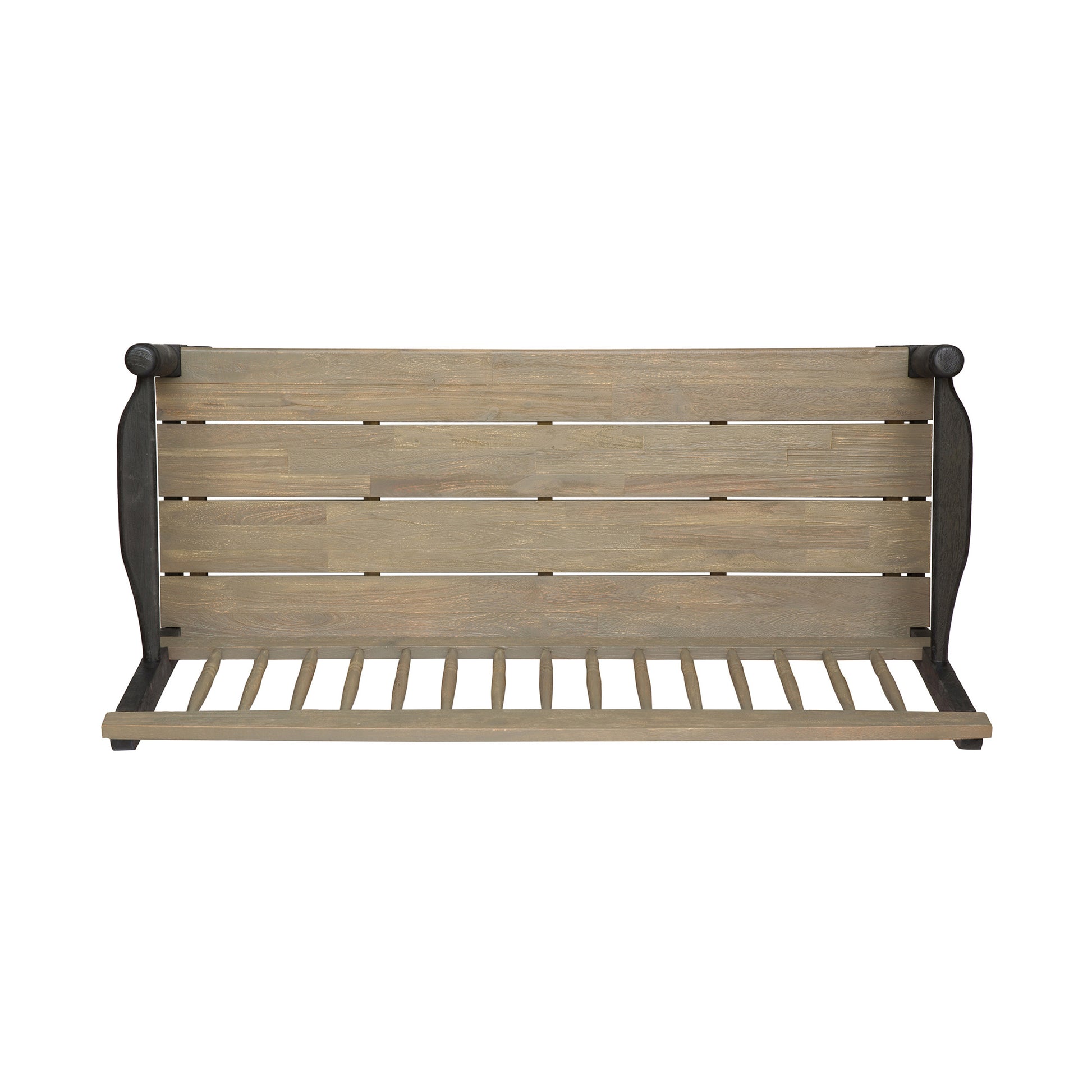 Bench Grey Black Wood