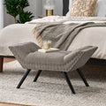 Marriott Ottoman Grey Fabric