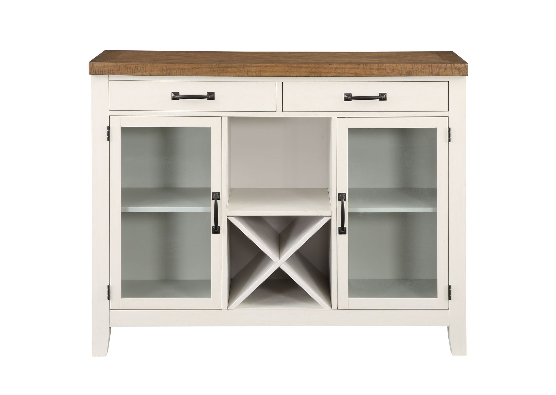 Hyland Server Brown White Wood