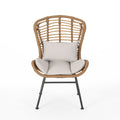 La Habra Chair Beige Brown Iron Plastic