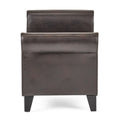 Hayes Armed Storage Bench Brown Pu