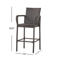 Littleton Barstool Brown Iron