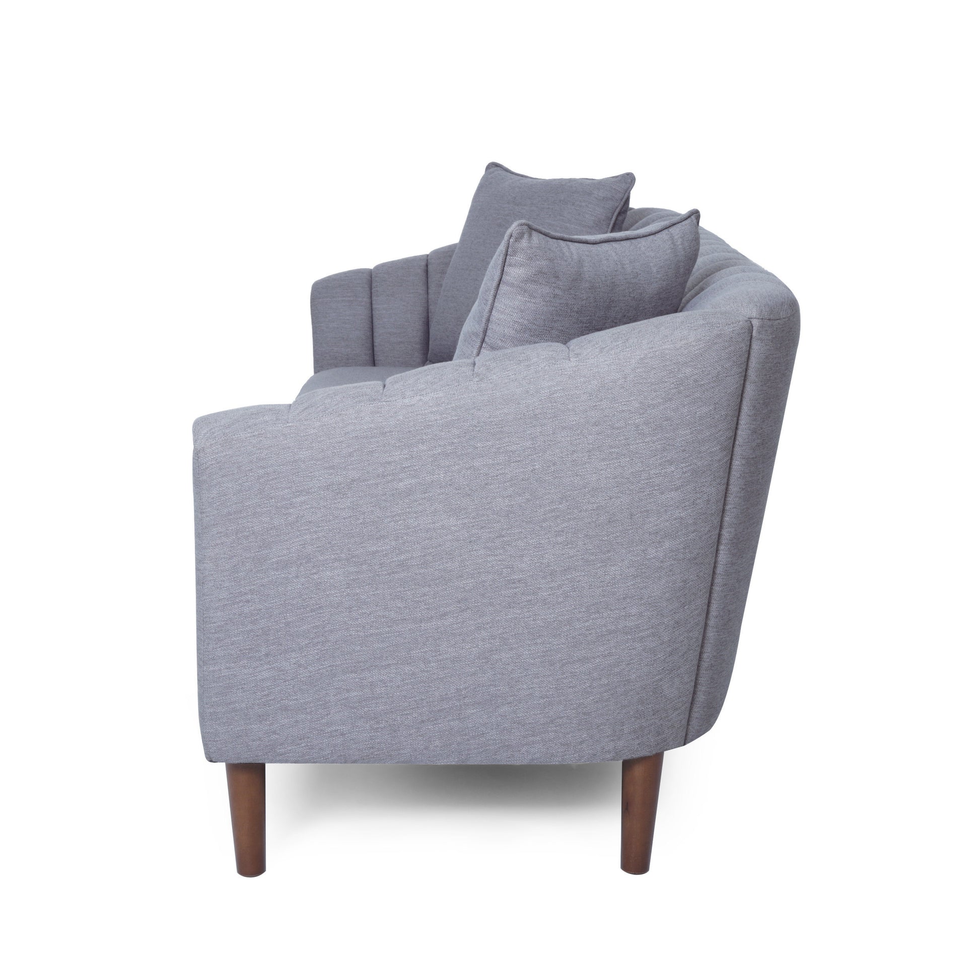 3 Seater Sofa Grey Fabric