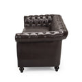 Sofa 3 Seater Brown Pu