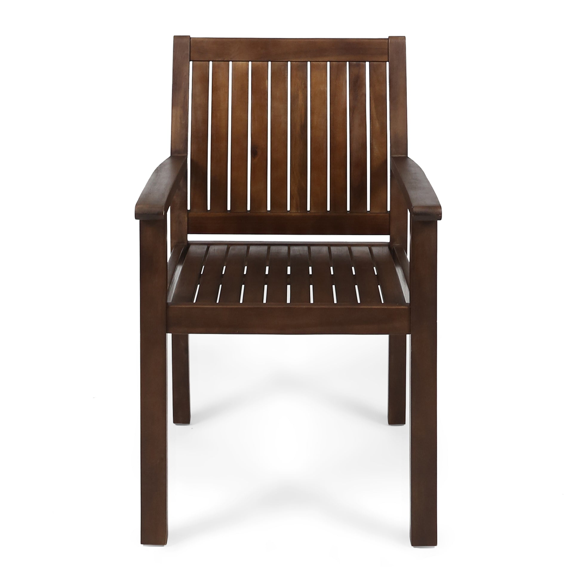 Wilson Dining Chair Dark Brown Acacia Wood