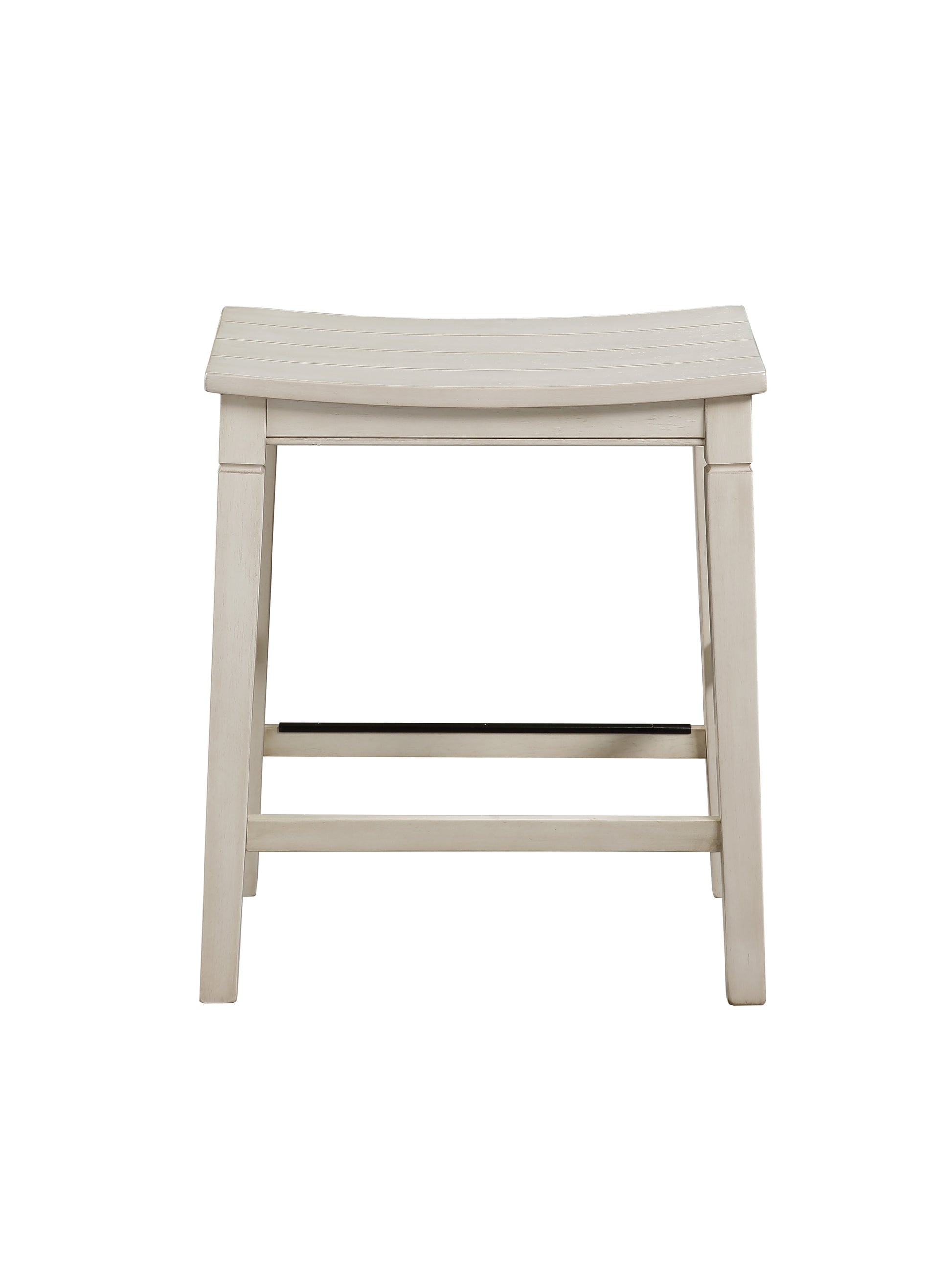 Farmhouse 5 Pack Counter Dining Set Plank Effect Top, Shaped Counter Stool Seat Compact And Functional Perfect For Apartments Or Smaller Homes Ivory Wood