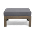 Alcove Lshape Sofa Set, Dark Grey Dark Grey Seats 4 Acacia Wood