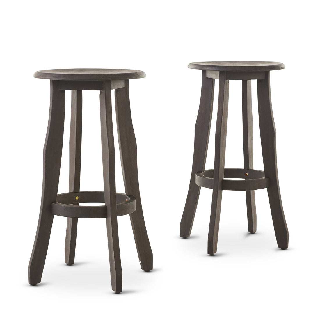 Pike Barstool Dark Grey Acacia Wood