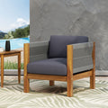 Laurel Outdoor Club Chair Set Of 2 Teak Acacia Wood