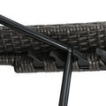 Salem Pe Wicker Chaise Lounge With Arm Grey Rattan