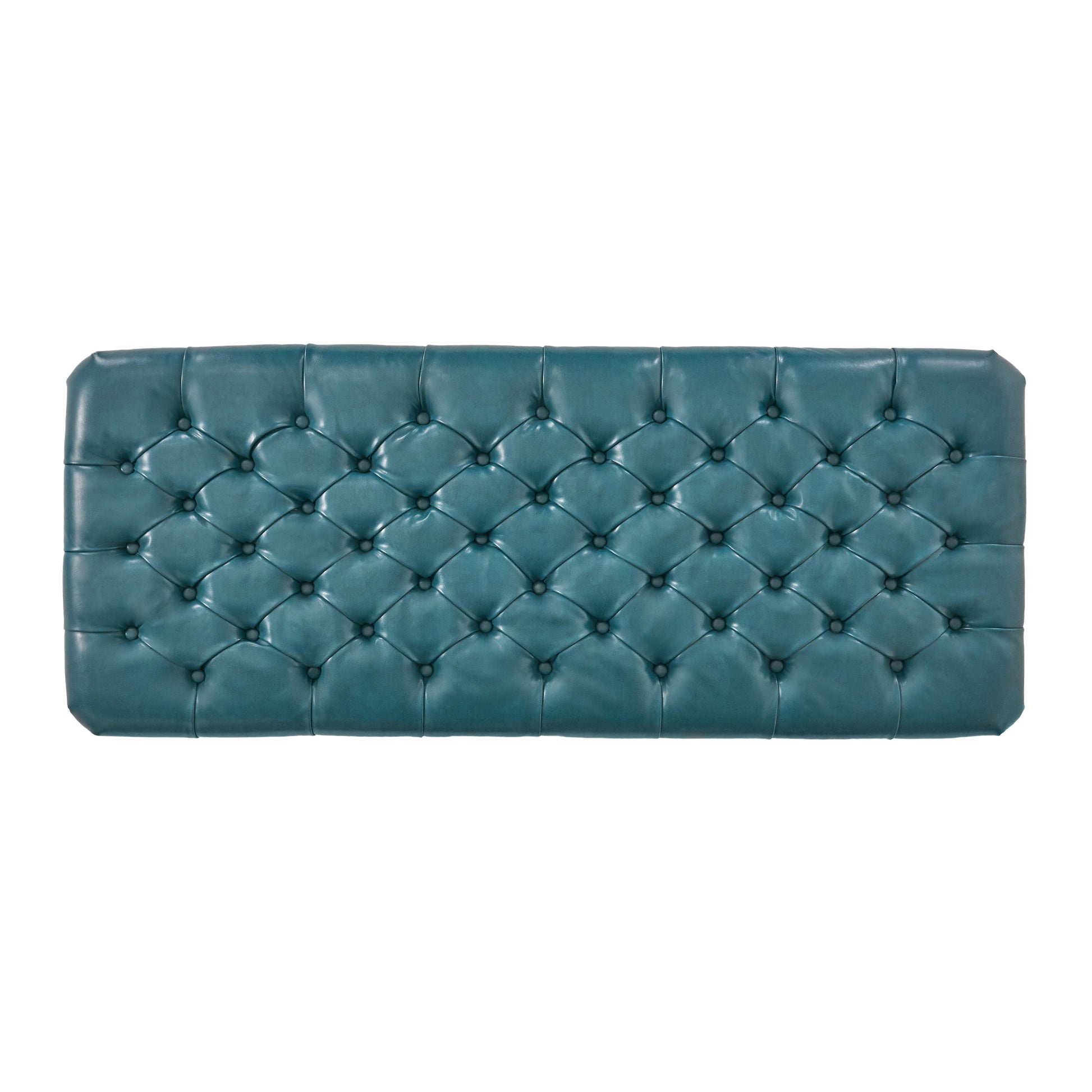 Juliana Storage Ottoman Teal Pu