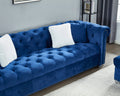 Reversible Sectional Sofa 4 Seater Oversized Convertible L Shaped Couch Velvet Sofa Couch Navy Blue Velvet 4 Seat