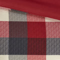 7 Piece Herringbone Comforter Set Red King King Red Polyester