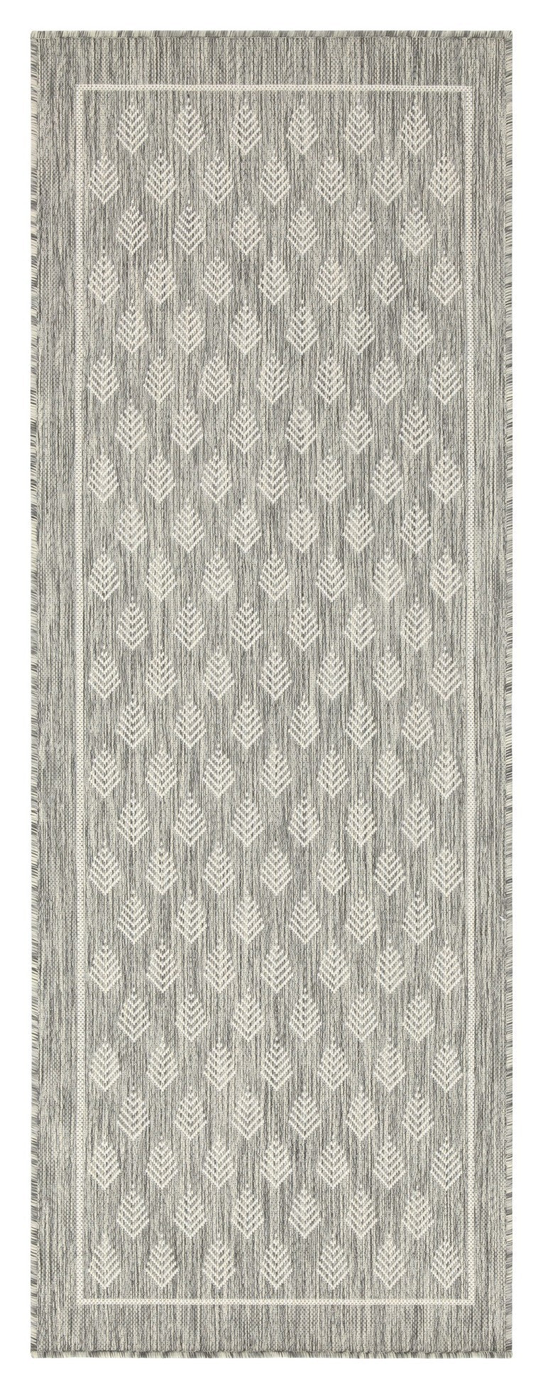 Sunshine Gc Har2009 Silver 2 Ft. 7 In. X 7 Ft. 3 In. Indoor Outdoor Area Rug Silver Polyester Polypropylene