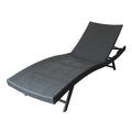 Kauai Pe Wicker Chaise Grey Rattan