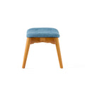 Contour Chair Set Blue Fabric
