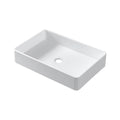 Solid Surface Basin Matte White Contemporary Solid Surface