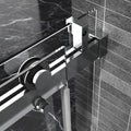 Top Rail Only, Stainless Steel Top Track With Buffer For Shower Door, 24D01P02 60Chx Chrome Stainless Steel