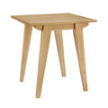 Japandi Minimal Solid Wood Side Table English Oak Light Brown Mdf Mdf