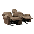 Plush Comfort Sofa Set 3Pc Brown Microfiber Upholstered Tufted Details Reclining Sofa Loveseat Reclining Chair Plush Arms Modern Living Room Furniture Brown Microfiber Wood Primary Living Space Contemporary,Modern Pillow Top Arms Plywood,Solid Wood 6