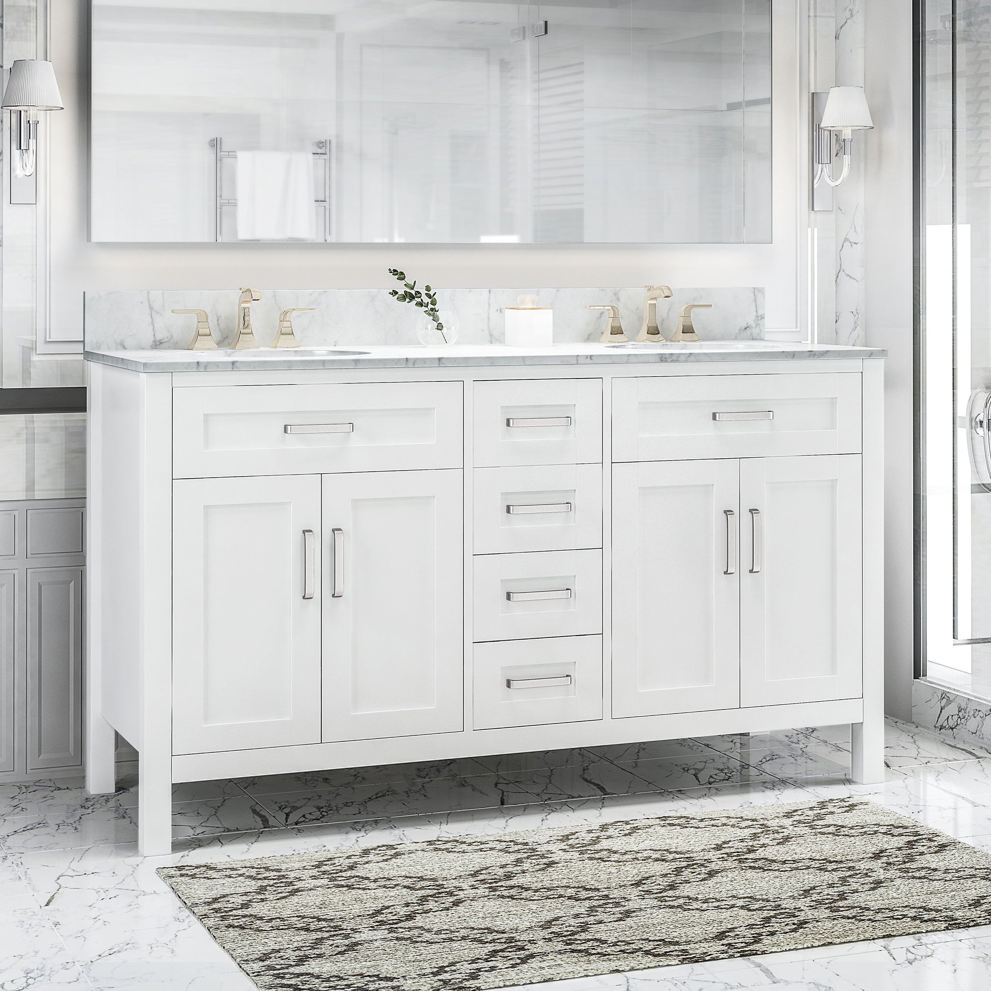 60'' Cabinet White Plywood