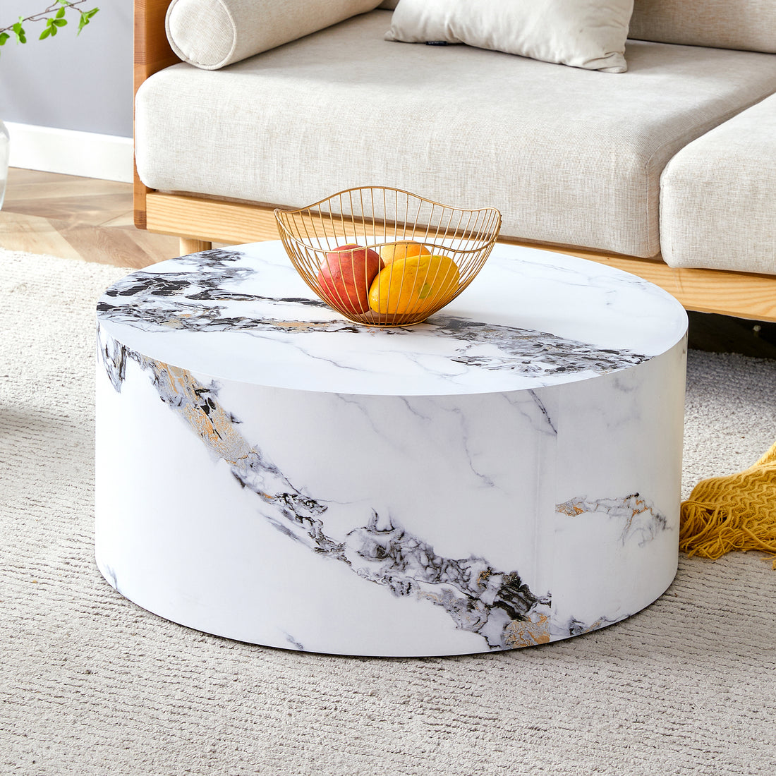 The Cylindrical Table With Its Patterned Design Can Be Easily Integrated Into A Variety Of Interior Styles, From Coffee Tables To Small Dining Tables, Workbenches Or Makeshift Writing Desks. White Mdf