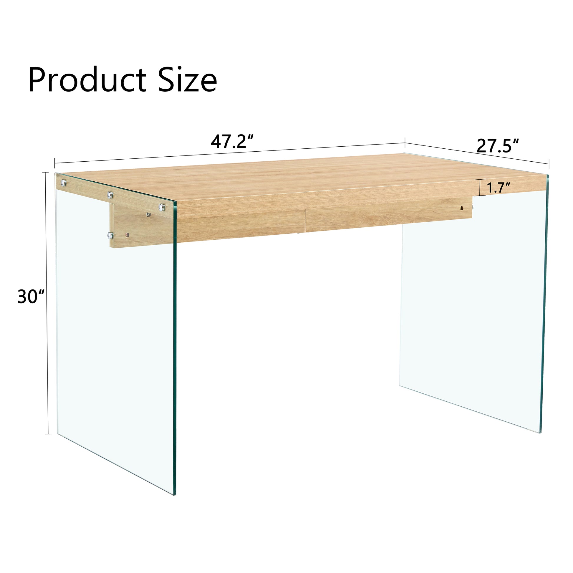 The Top Of The Coffee Table Is Made Of Medium Density Fiberboard And Wooden Stickers, With Transparent Tempered Glass On Both Sides. The Design Is Simple And Elegant, With A Sturdy Structure. Wood Mdf Glass