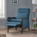 Recliner Chair Navy Blue Fabric