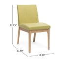 Dining Chair Green Fabric