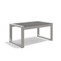 Aluminum And Rattan Modern 4 Piece Sofa Seating Group For Patio Garden Outdoor Yes Complete Patio Set Gray Silver Mildew Resistant Frame Fade Resistant Cushion Garden & Outdoor Modern Complete Patio Sets Aluminium Aluminium