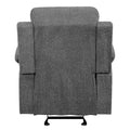 Grey Pillow Top Arms Glider Recliner Grey Primary Living Space Tight Back Modern Fir Pillow Top Arms Wood Metal