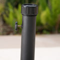 Wheelie Umbrella Base Square Black Concrete