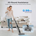 Wet Dry Vacuum Cleaner For Home, Cordless Vacuum And Mop Combo With Self Cleaning & Aromatherapy, 50Mins Long Runtime, Stick Vacuum Cleaner For Pet Hair Hardwood Floor Carpet Black Abs