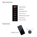 48 Inch Curved Front Wall Mounted Electric Fireplace With Remote And Multi Color Flame & Emberbed Powder Coated Electric Antique Black Vent Free Primary Living Space Yes Wall Mount Tempered Glass Sheet Metal Electric