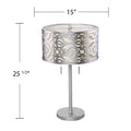 Vedrix Table Lamp Silver Iron