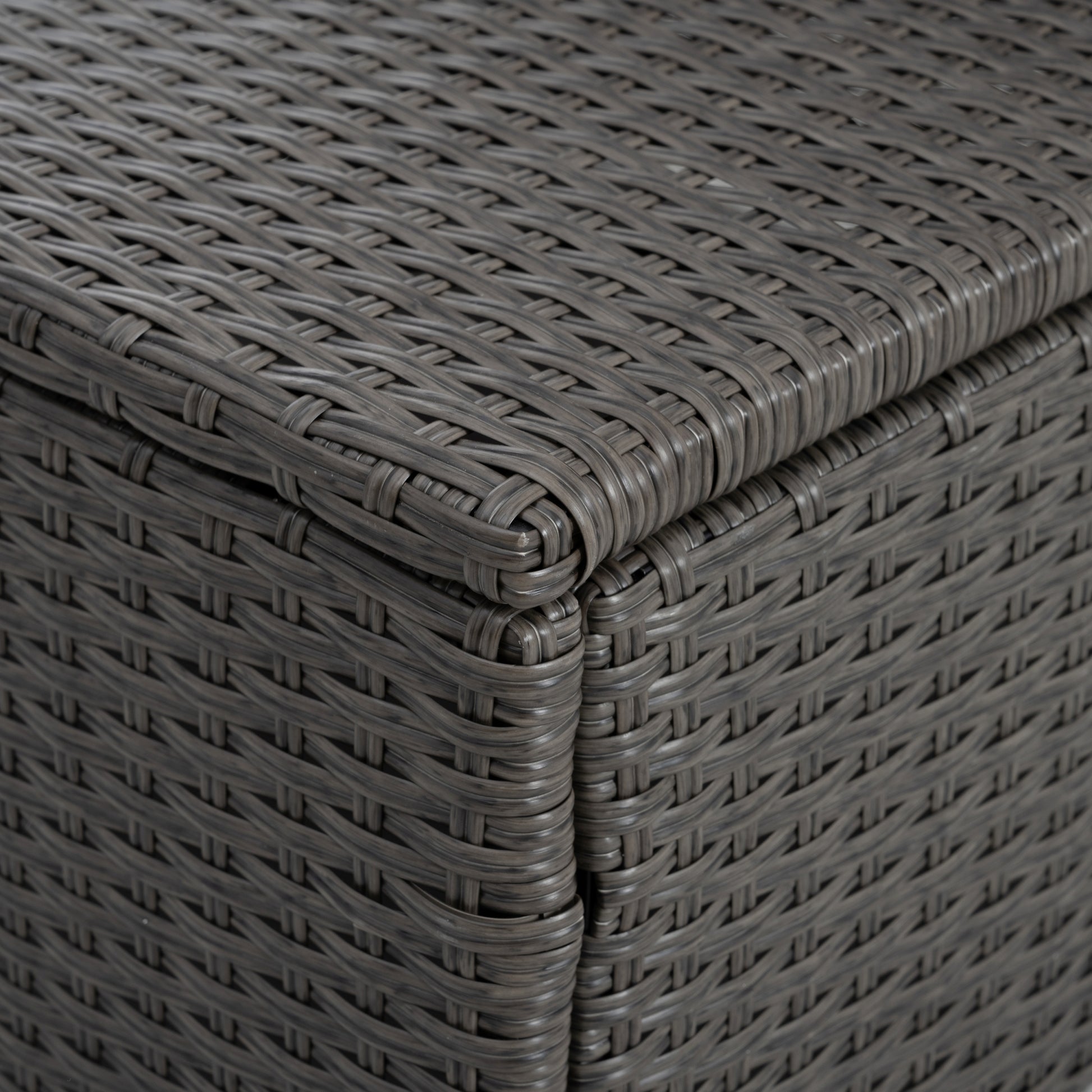 Patio Furniture, Outdoor Furniture, Seasonal Pe Wicker Furniture,7 Pcs Set Wicker Furniture With Lounger Sofa Yes Dark Gray Seats 6 Pe Rattan Iron Waterproof Fabric