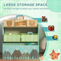 Qaba Toy Organizer With 6 Storage Bins, Kids Storage Unit For Bedroom, Kids Room, 25