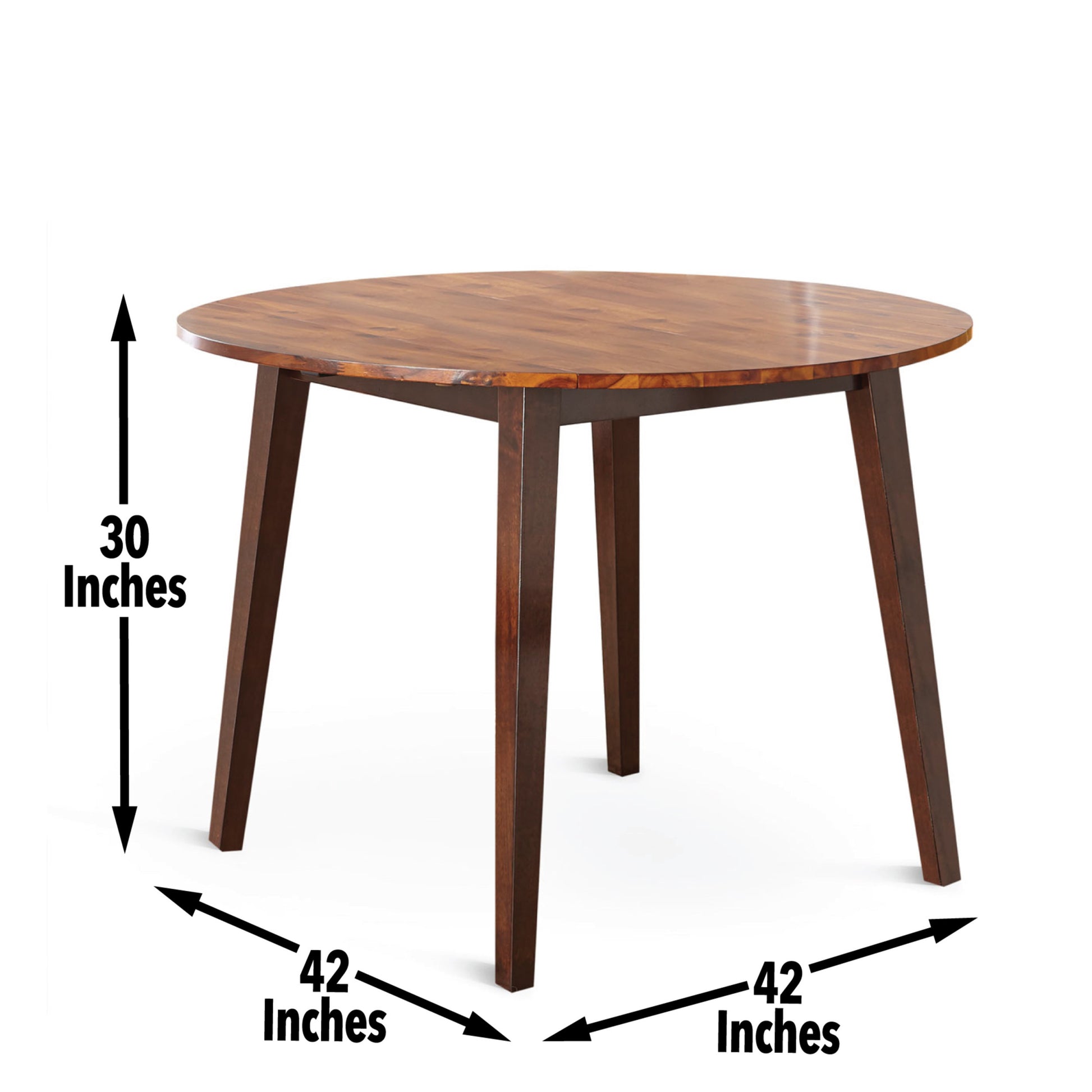 Abaco 3 Piece Dining Set Brown Brown Wood