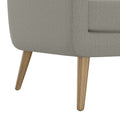 The Charlie Sofa Gray Poplar Polyester 3 Seat