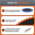Soozier Trampoline Replacement Mat, Fits 12' Trampoline With 72 V Hooks & 5.5